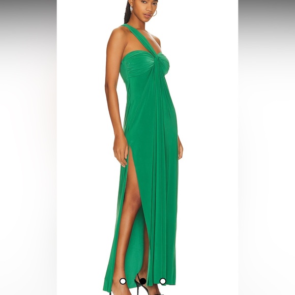 New Misa Los Angeles Dress in Kelly Green - Picture 3 of 4